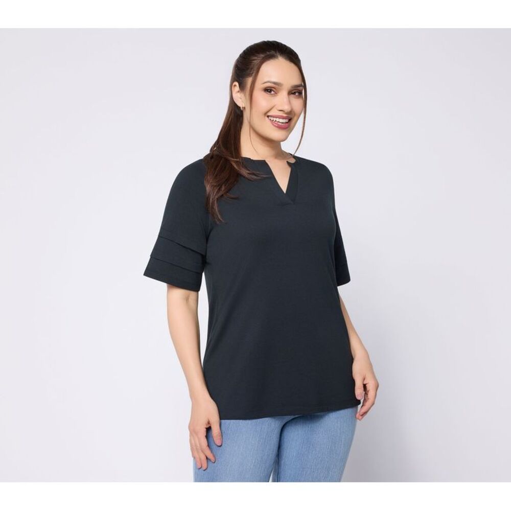 Belle by Kim Gravel Women's Top Sz XL Make Your Selection: Black